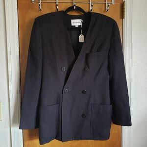 JH COLLECTIBLES double breasted Collarless jacket